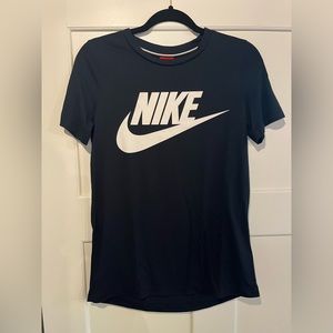 3/$10 Nike Black and White Swoosh Short Sleeve Tee Shirt, Size S